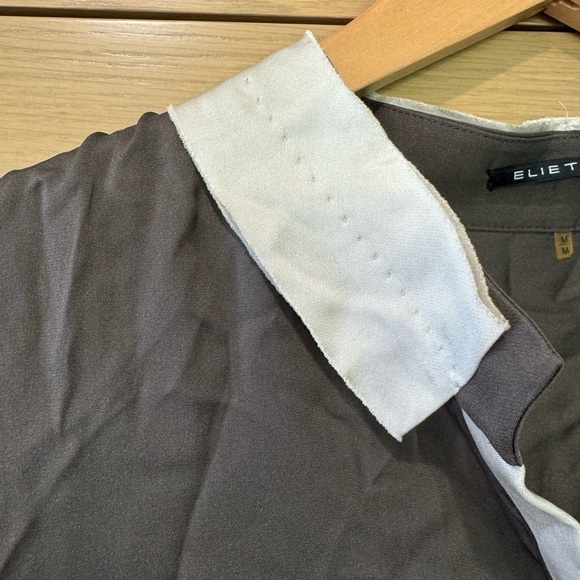 Elie Tahari Contemporary Silk Top Tab Collar / medium - Picture 12 of 13